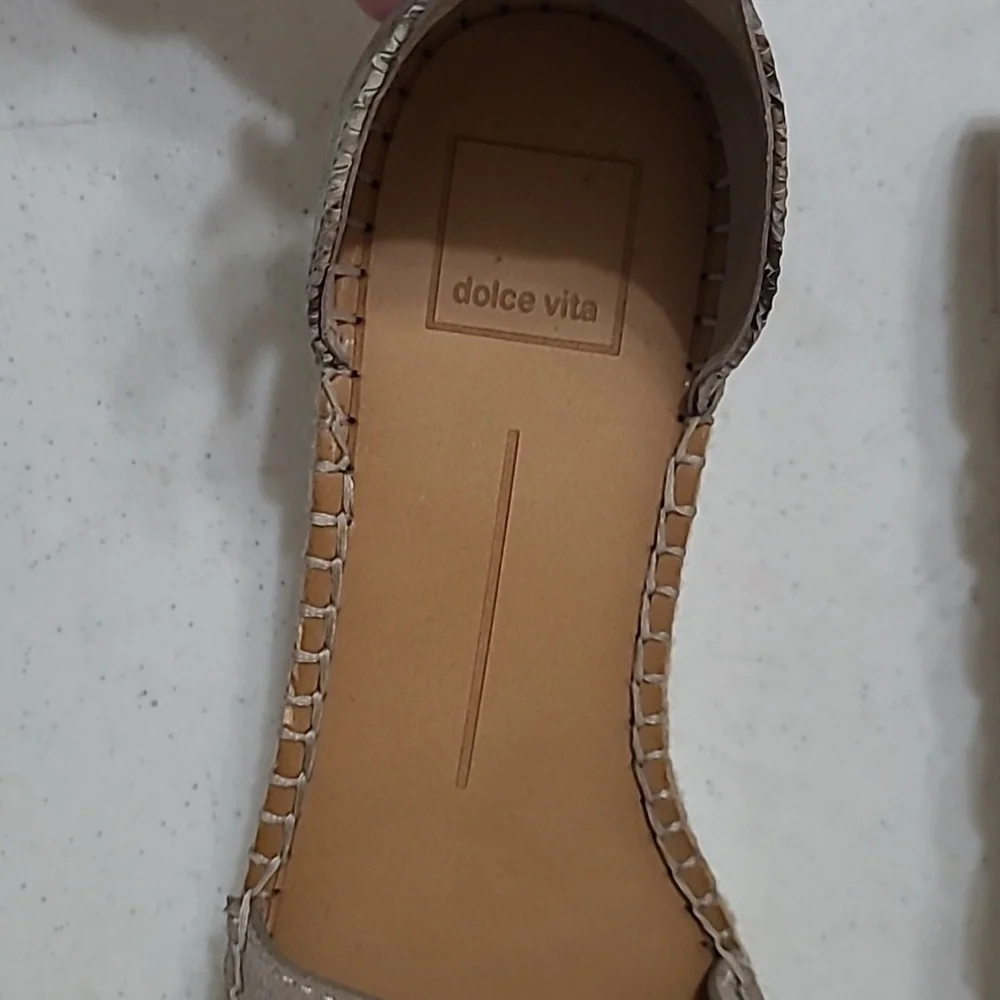 Dolce Vita snakeskin & suede platform espadrilles sandals size 8.5